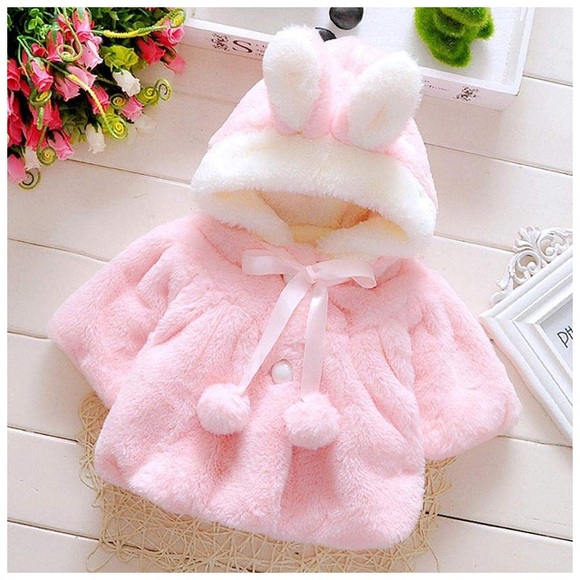 Coats | Pink Fluffy Bunny Vest | Poshmark